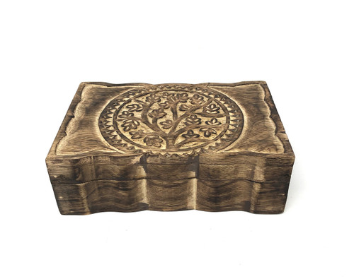 Wooden Handicraft Storage box 6 x 9 inch Tree of Life
