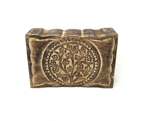 Wooden Handicraft Storage box 6 x 9 inch Tree of Life