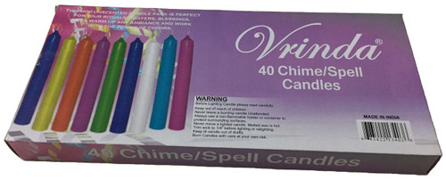 Chime Candles 4" (40 Candles in 10 Different Colors)