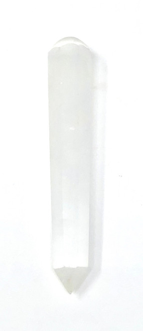 Selenite Faceted Wand - (5-7 inch)