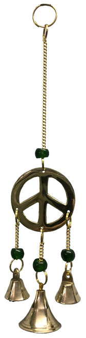 Brass Wind Chime with bells Peace
