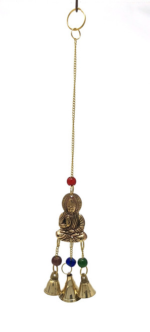 Brass Wind Chime with bells Buddha