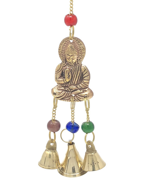 Brass Wind Chime with bells Buddha