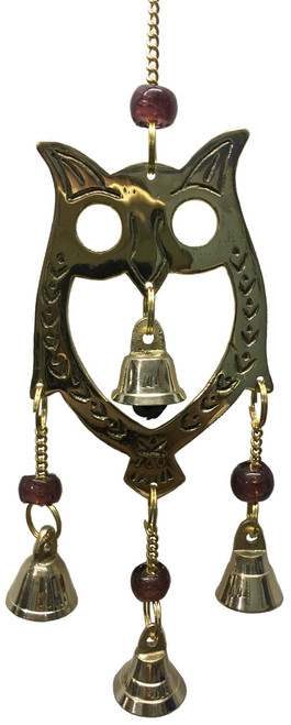 Brass Wind Chime with bells  Owl