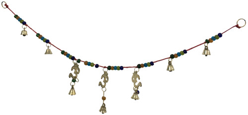 Brass Wind Chime Bandanvar with bells, 3 Om