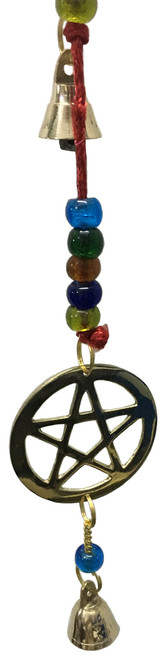 Brass Wind Chime String with Pentacle