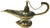Brass Aladin Lamp (7'')