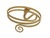 Brass upperarm bracelet