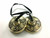 Tibetan Brass Cymbals Om