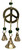 Brass Wind Chime with bells Peace