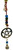 Brass Wind Chime String with Pentacle
