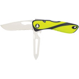 Wichard Offshore Knife - Serrated Blade - Shackler\/Spike - Fluorescent [10122]