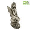 Stone Cast Gazing Fairy of the Forest Ornament 