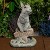 Welcome Bunny Stone Cast Statue Garden Ornament | Cute Rabbit Statue 