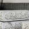 Large White Stone Cast Tulip Trough Planter