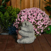 Cat with a Big Heart – Stone Cast Garden Cat Ornament  Cat with a Big Heart – Stone Cast Garden Cat Ornament