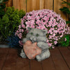 Cat with a Big Heart – Stone Cast Garden Cat Ornament  Cat with a Big Heart – Stone Cast Garden Cat Ornament