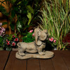Stone Cast Basset Hound Statue