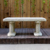 Large Stone Ornate Chapel Bench Garden Seat Garden Ornament