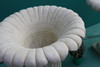 GIANT Classic Ancient Greek Style Fluted Vase in White Stone Cast Pot