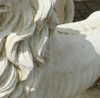 Very Large Stunning Lion's sculpture on a ball facing left