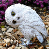 Cute Detailed White Snow Owl Home Decor Ornament