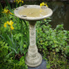 Stunning Stonecast Rose Birdbath  