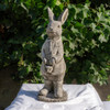 Cute Stone Cast Flopsy Bunny Large Garden Sculpture 