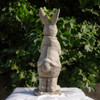 Cute Stone Cast Flopsy Bunny Large Garden Sculpture 
