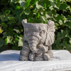 Small Stone Cast Elephant Planter Pot 