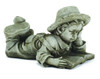 Large Reading Boy and Girl Garden Ornament