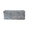 Classic Medium Floral Design Stone Cast Planter Trough