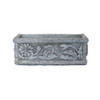 Classic Medium Floral Design Stone Cast Planter Trough 