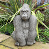 Large Stone Cast Gorilla Sculpture Animal Statue 