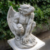 Pair of Large Gargoyle Sculptures Garden Statues