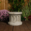 Large Stone Cast Pandora Lady Statue on Column