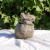 Small Stone Cast Triceratops Sitting in Egg Garden Sculpture Dinosaur Figurine