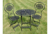 T42 Black Oval Metal Table and Chairs ( Bistro 2 seater Set)