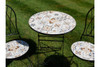 Classic Black Mosaic Bistro Set with Decorative Tile Inlay 