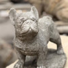 Standing Frenchie Stone Statue Detailed Garden Ornament