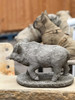 Stone Wild Boar Statue – Detailed Woodland Garden Ornament