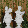 Musical Cherub Statues Without Plinths 