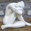 Sitting Lady – Contemporary Resin Sculpture