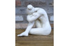 Sitting Lady – Contemporary Resin Sculpture 