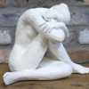 Sitting Lady – Contemporary Resin Sculpture 