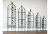 Set of 5 Garden Obelisks – Decorative Metal Plant Supports 