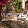 Casablanca Mosaic Bistro Set – Outdoor Table & 2 Chairs