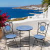 Mykonos Mosaic Bistro Set – Outdoor Table & 2 Chairs
