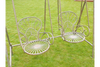 Ornate Metal Garden Swing – Decorative Two‑Seat Outdoor Swing