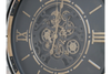Large Wall Clock With Moving Cogs – Vintage Mechanical Style
